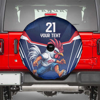 France Rugby Custom Spare Tire Cover Coq Gaulois Never Less Than Everything