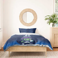 Scotland Rugby Custom Bedding Set Thistle Mascot Go Scottish!
