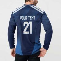 Scotland Rugby Custom Button Sweatshirt Thistle Mascot Go Scottish!