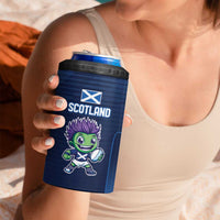 Scotland Rugby Custom 4 in 1 Can Cooler Tumbler Thistle Mascot Go Scottish!