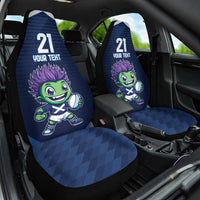 Scotland Rugby Custom Car Seat Cover Thistle Mascot Go Scottish!