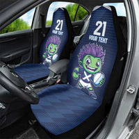 Scotland Rugby Custom Car Seat Cover Thistle Mascot Go Scottish!