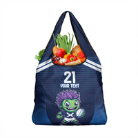 Scotland Rugby Custom Grocery Bag Thistle Mascot Go Scottish!