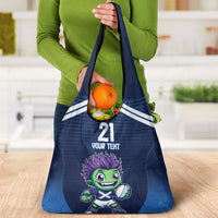 Scotland Rugby Custom Grocery Bag Thistle Mascot Go Scottish!