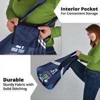 Scotland Rugby Custom Grocery Bag Thistle Mascot Go Scottish!