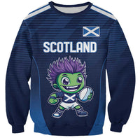 Scotland Rugby Custom Sweatshirt Thistle Mascot Go Scottish!
