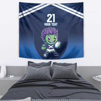 Scotland Rugby Custom Tapestry Thistle Mascot Go Scottish!