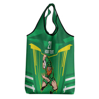 Ireland Rugby Custom Grocery Bag Irish Warrior Mascot Go Shamrock