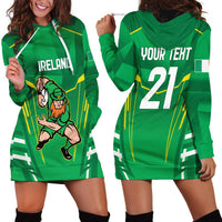 Ireland Rugby Custom Hoodie Dress Irish Warrior Mascot Go Shamrock