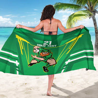Ireland Rugby Custom Sarong Irish Warrior Mascot Go Shamrock