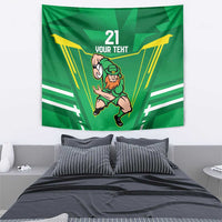 Ireland Rugby Custom Tapestry Irish Warrior Mascot Go Shamrock