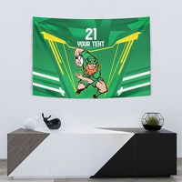 Ireland Rugby Custom Tapestry Irish Warrior Mascot Go Shamrock