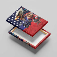 USA Canada Ice Hockey Custom Canvas Wall Art Go Champion 4 Nations