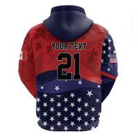 USA Canada Ice Hockey Custom Hoodie Go Champion 4 Nations