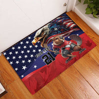 USA Canada Ice Hockey Custom Rubber Doormat Go Champion 4 Nations