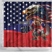 USA Canada Ice Hockey Custom Shower Curtain Go Champion 4 Nations