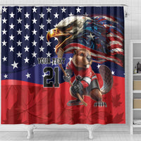USA Canada Ice Hockey Custom Shower Curtain Go Champion 4 Nations