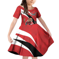 Canada Hockey Custom Family Matching Off Shoulder Short Dress and Hawaiian Shirt Go Champion 4 Nations