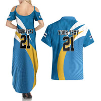 Finland Leijonat Hockey Custom Couples Matching Summer Maxi Dress and Hawaiian Shirt Suomen Jaakiekkoliitto 4 Nations