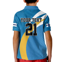 Finland Leijonat Hockey Custom Kid Polo Shirt Suomen Jaakiekkoliitto 4 Nations