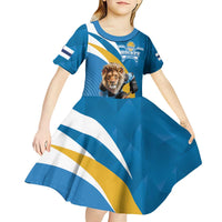 Finland Leijonat Hockey Custom Kid Short Sleeve Dress Suomen Jaakiekkoliitto 4 Nations