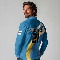 Finland Leijonat Hockey Custom Long Sleeve Polo Shirt Suomen Jaakiekkoliitto 4 Nations