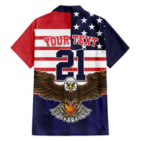 United States Basketball Custom Family Matching Off Shoulder Short Dress and Hawaiian Shirt Team USA One For All