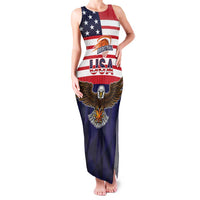 United States Basketball Custom Family Matching Tank Maxi Dress and Hawaiian Shirt Team USA One For All