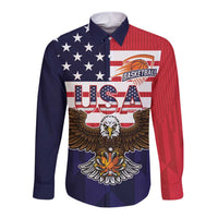 United States Basketball Custom Long Sleeve Button Shirt Team USA One For All