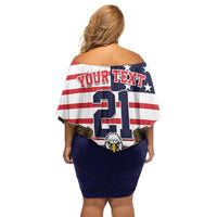 United States Basketball Custom Off Shoulder Short Dress Team USA One For All