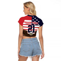 United States Basketball Custom Raglan Cropped T Shirt Team USA One For All