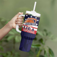 United States Basketball Custom Tumbler With Handle Team USA One For All