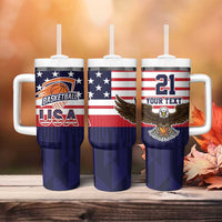 United States Basketball Custom Tumbler With Handle Team USA One For All