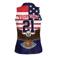 United States Basketball Custom Women Sleeveless Polo Shirt Team USA One For All