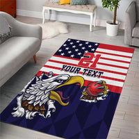 United States Cricket Custom Area Rug Team USA One For All