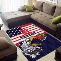 United States Cricket Custom Area Rug Team USA One For All