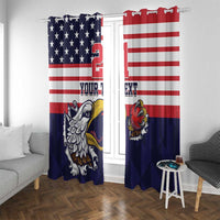 United States Cricket Custom Window Curtain Team USA One For All