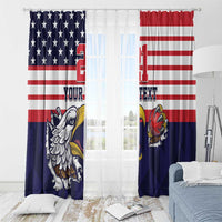 United States Cricket Custom Window Curtain Team USA One For All