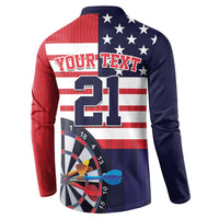 United States Dart Custom Button Sweatshirt Team USA One For All
