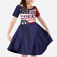 United States Dart Custom Family Matching Tank Maxi Dress and Hawaiian Shirt Team USA One For All