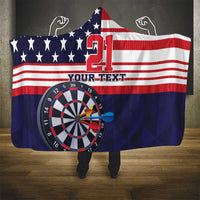 United States Dart Custom Hooded Blanket Team USA One For All