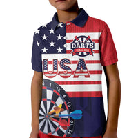 United States Dart Custom Kid Polo Shirt Team USA One For All
