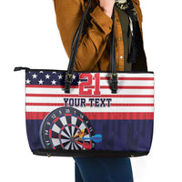 United States Dart Custom Leather Tote Bag Team USA One For All