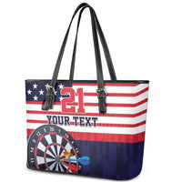 United States Dart Custom Leather Tote Bag Team USA One For All