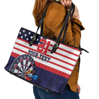 United States Dart Custom Leather Tote Bag Team USA One For All