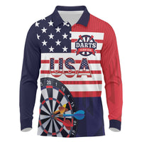 United States Dart Custom Long Sleeve Polo Shirt Team USA One For All