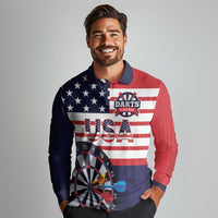 United States Dart Custom Long Sleeve Polo Shirt Team USA One For All