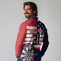United States Dart Custom Long Sleeve Polo Shirt Team USA One For All