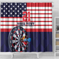 United States Dart Custom Shower Curtain Team USA One For All