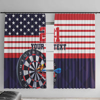 United States Dart Custom Window Curtain Team USA One For All